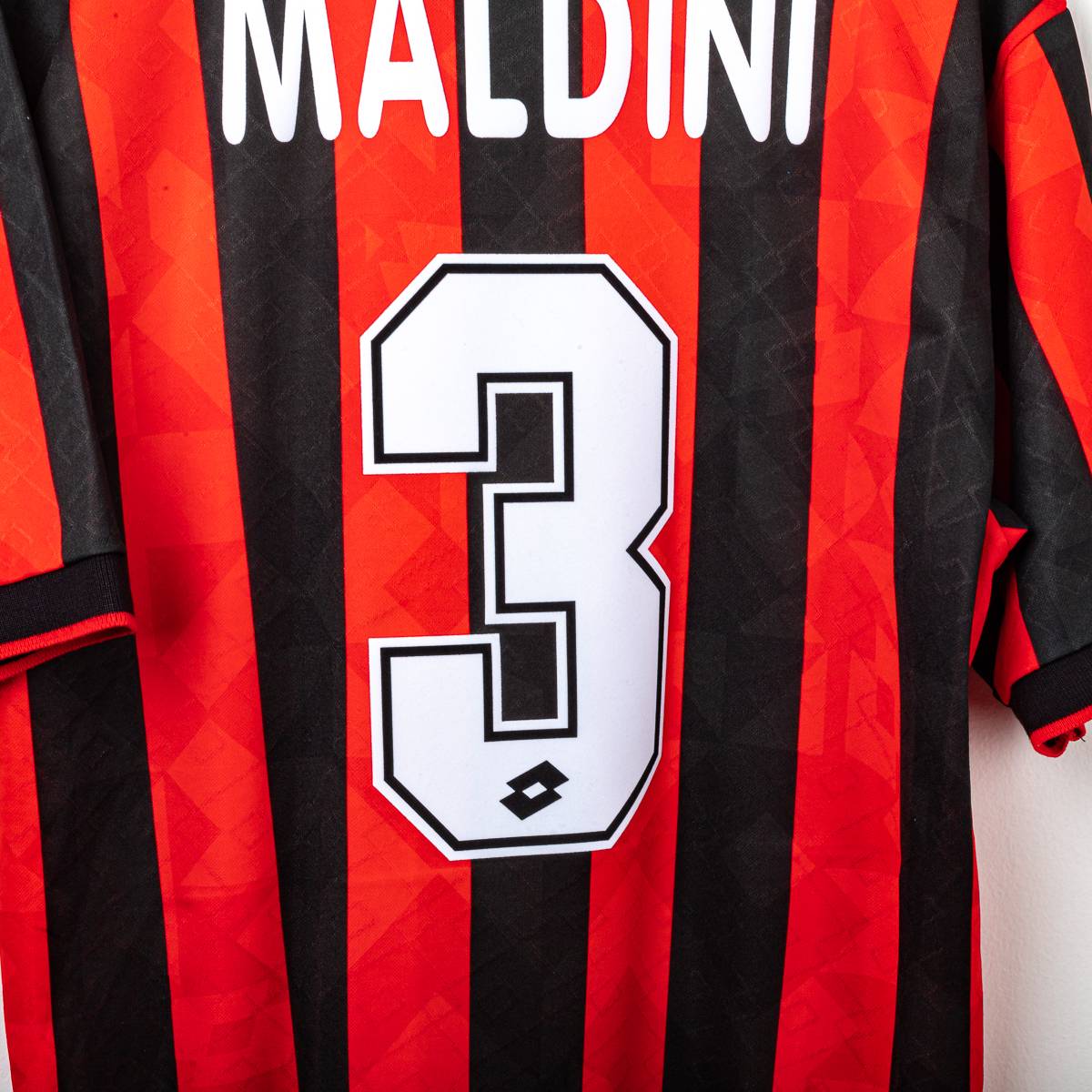 Maglia Home Milan Lotto Opel Maldini 3 1995/1996