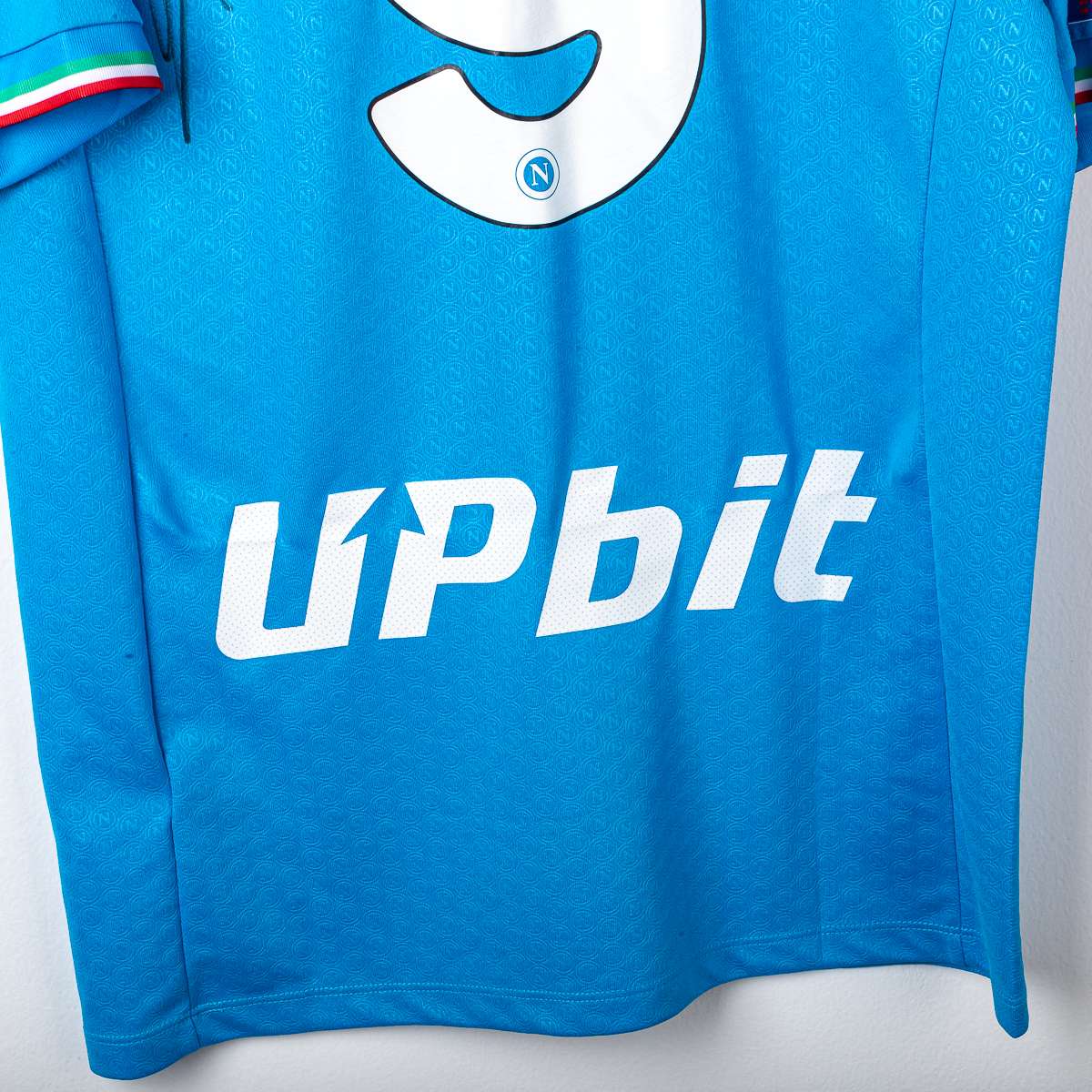 Napoli EA7 Osimhen 9 Signed Home Shirt 2023/2024