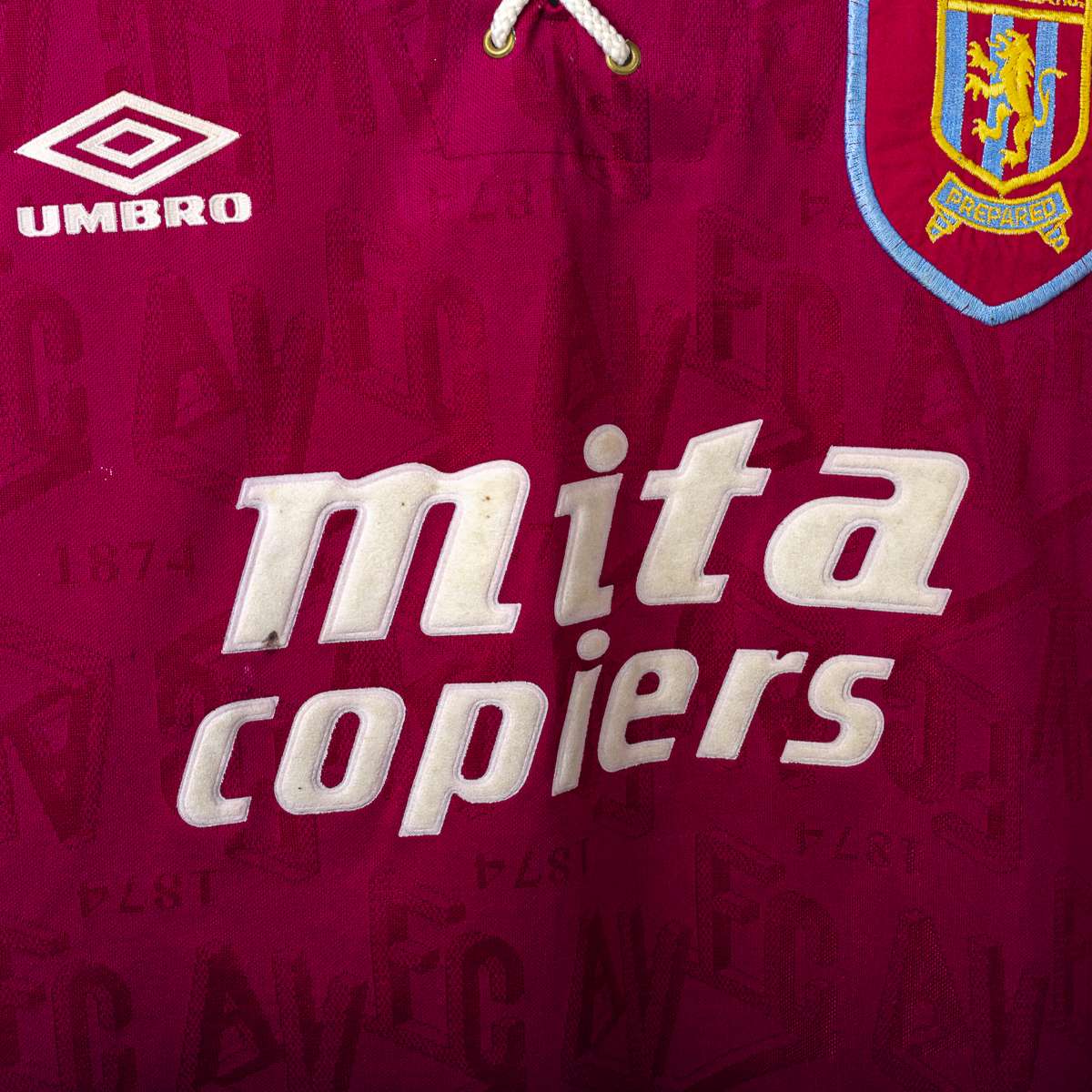 Maglia Home Aston Villa Umbro Mita Copiers 1992/1993