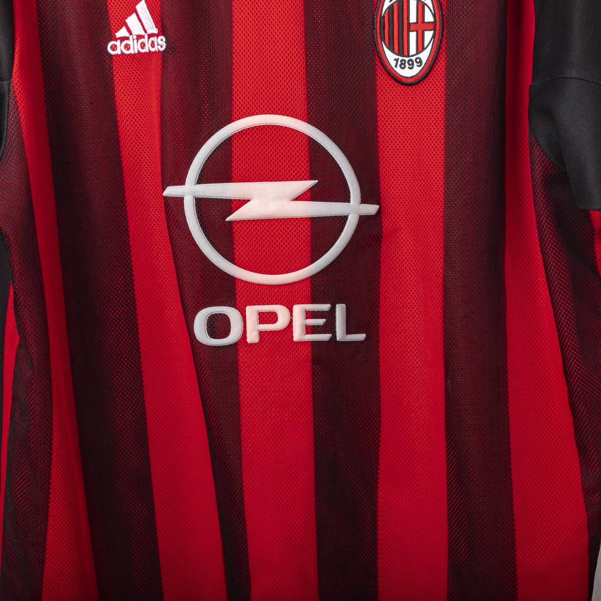 maglia home ac milan Adidas Maldini n3 2002/2003