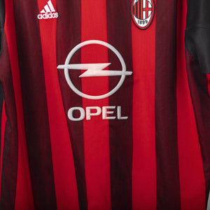 maglia home ac milan Adidas Maldini n3 2002/2003