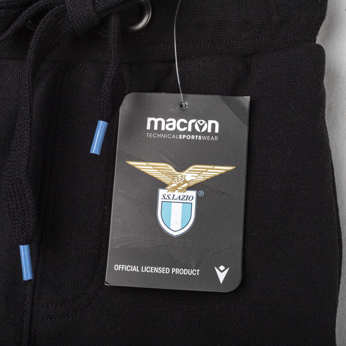 Bermuda felpato Lazio nero bambino 2019/2020