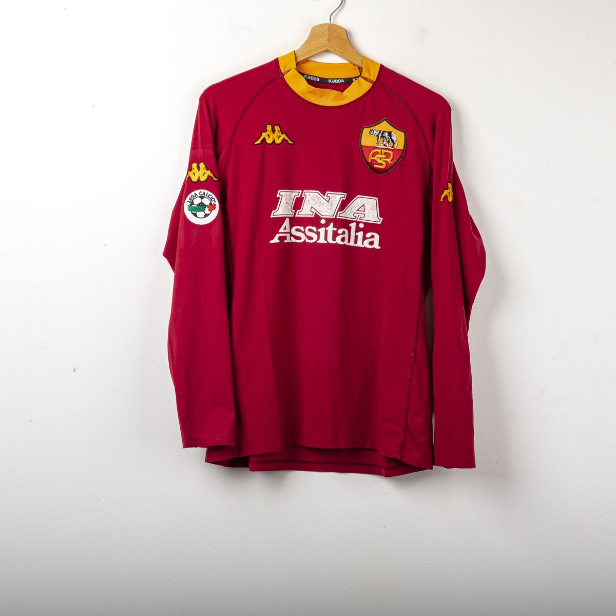 Maglia Home As Roma Kappa Totti n10 ml 2000/2001