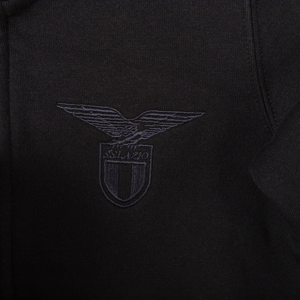 Felpa Lazio Macron Bambino Full Zip Nera 2020/2021