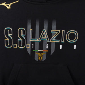 Felpa con Cappuccio Bambino SS Lazio Mizuno Nera 2023/2024