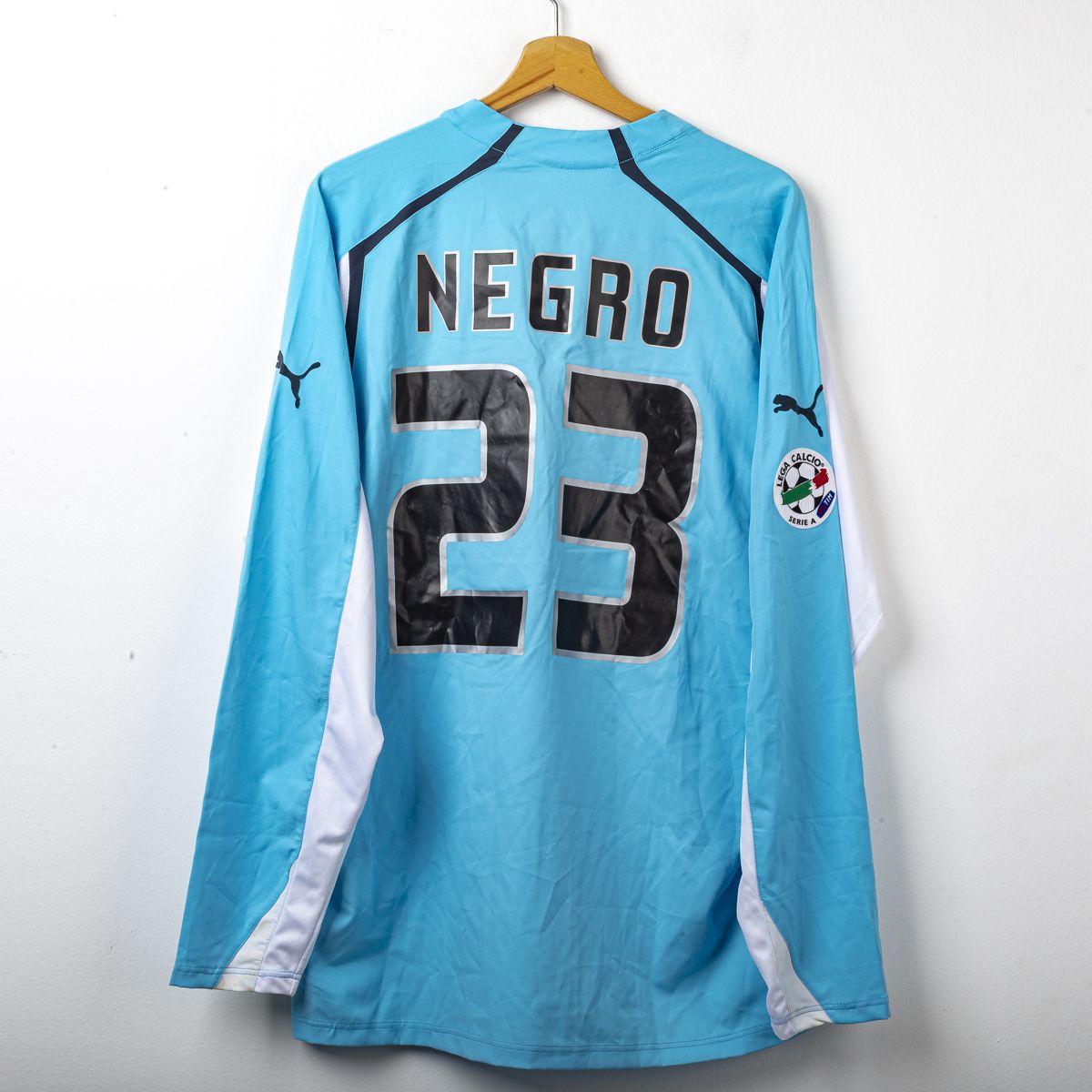 maglia home lazio puma negro 23 2004/2005