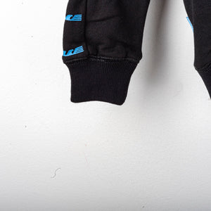Felpa bambino Lazio nera full zip con cappuccio 2019/2020