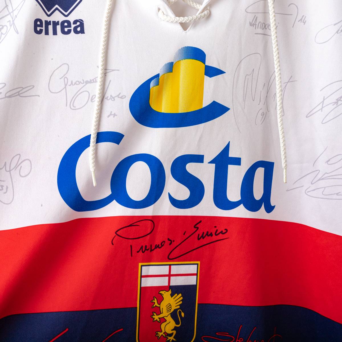 Maglia away genoa errea autografata 2004/2005