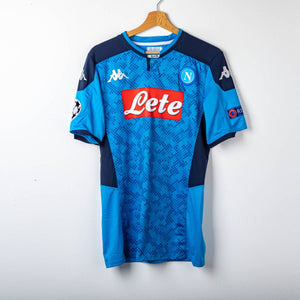 Maglia Home Napoli Kappa Mertens 14 Uefa 2018/2019