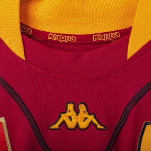 2001/2002 AS Roma Kappa Totti 10 Home Shirt  