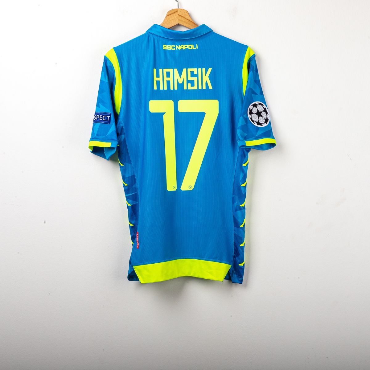 Maglia home uefa Ssc Napoli Kappa Hamsik 17 2018/2019