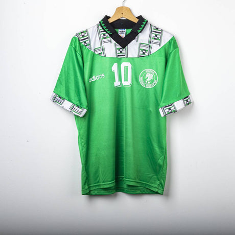 Nigeria Adidas Okocha 10 Home Shirt, 1994 World Cup USA