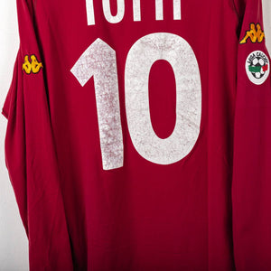 Maglia Home As Roma Kappa Totti n10 ml 2000/2001