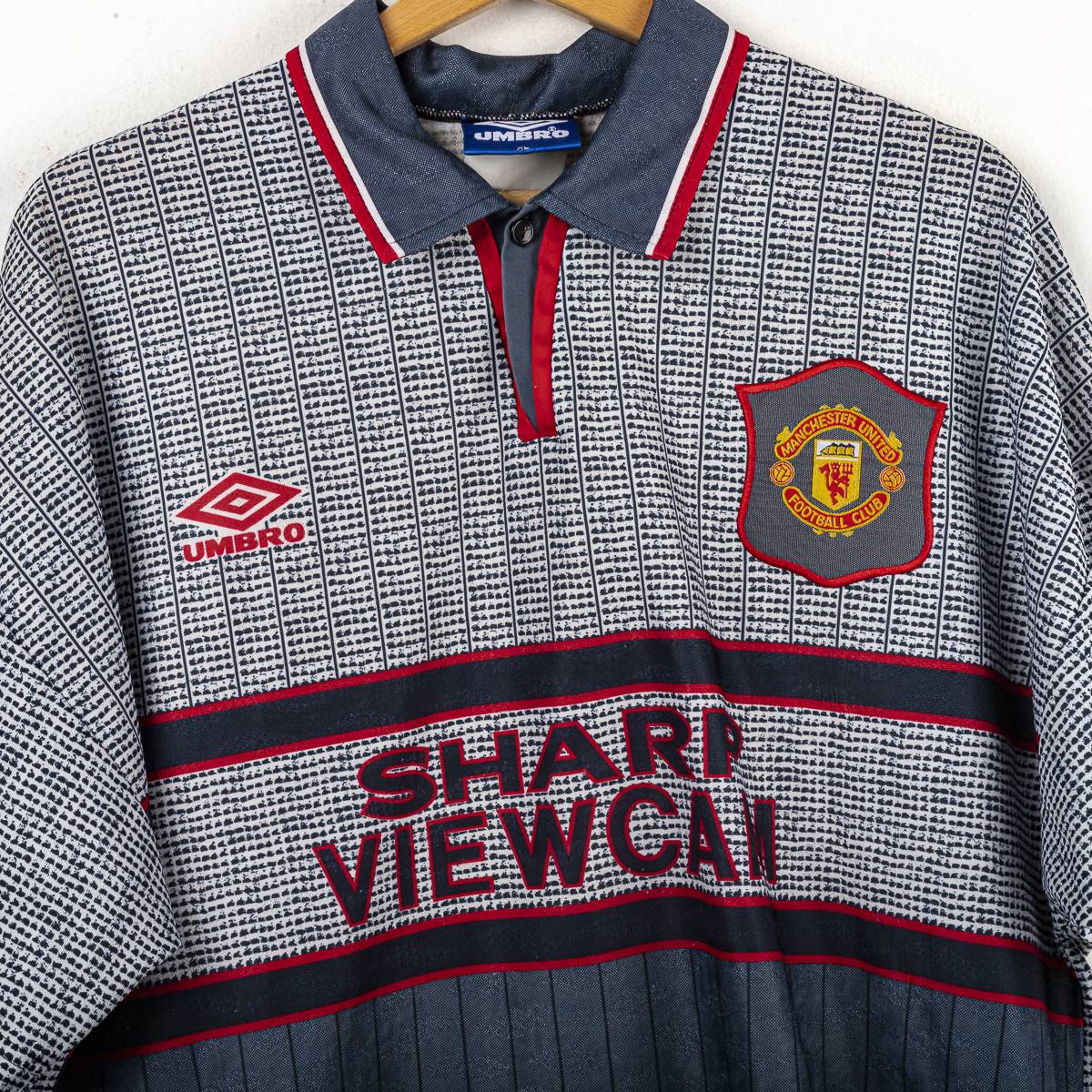 Maglia Away Manchester United Umbro Beckham n24 1995/1996