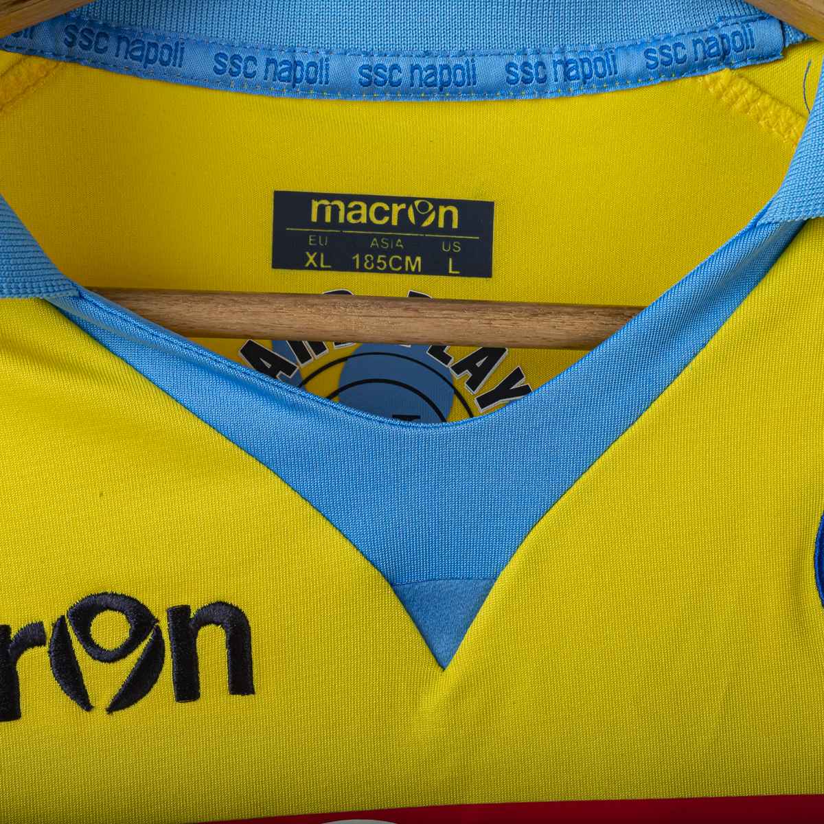 Maglia Third Napoli Macron Lete Cavani 7 UCL 2011/2012
