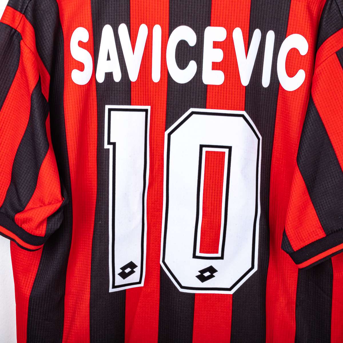 AC Milan Lotto Opel Savicevic 10 1997/1998 Home Shirt