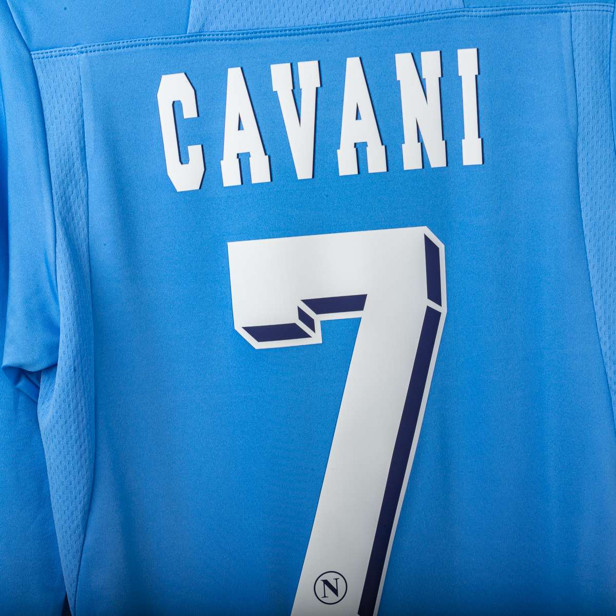 Napoli Macron Lete Cavani 7 2012/2013 Home Shirt