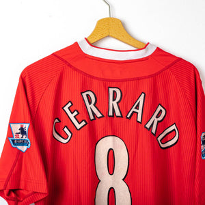 Liverpool Reebok Gerrard 8 Home Shirt 2002/2003