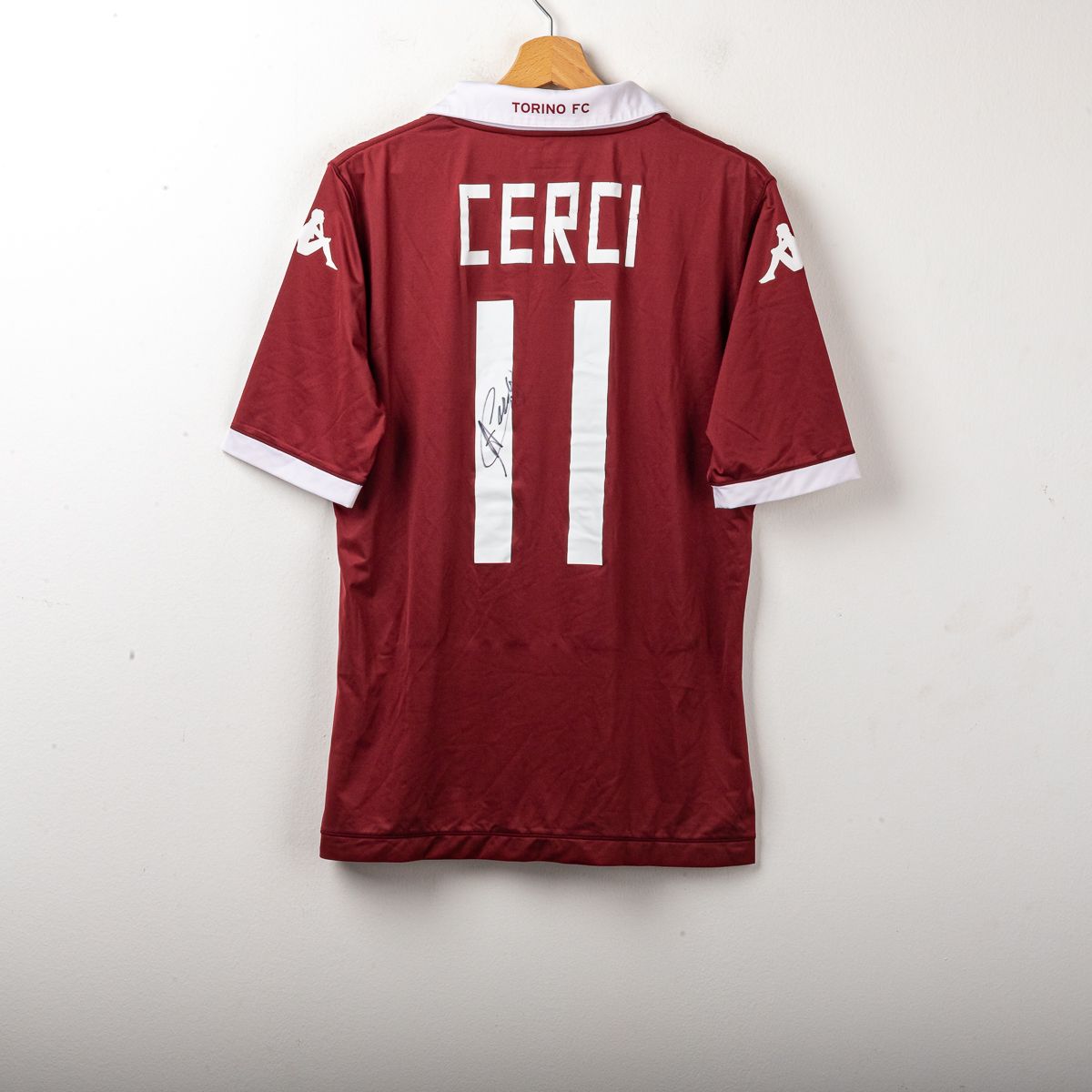 maglia home torino kappa cerci 11 autografata 2013/2014