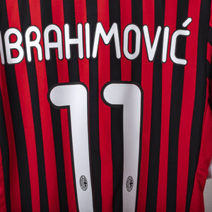 maglia home adidas ac milan Ibrahimovic n11 2011/2012 60x52