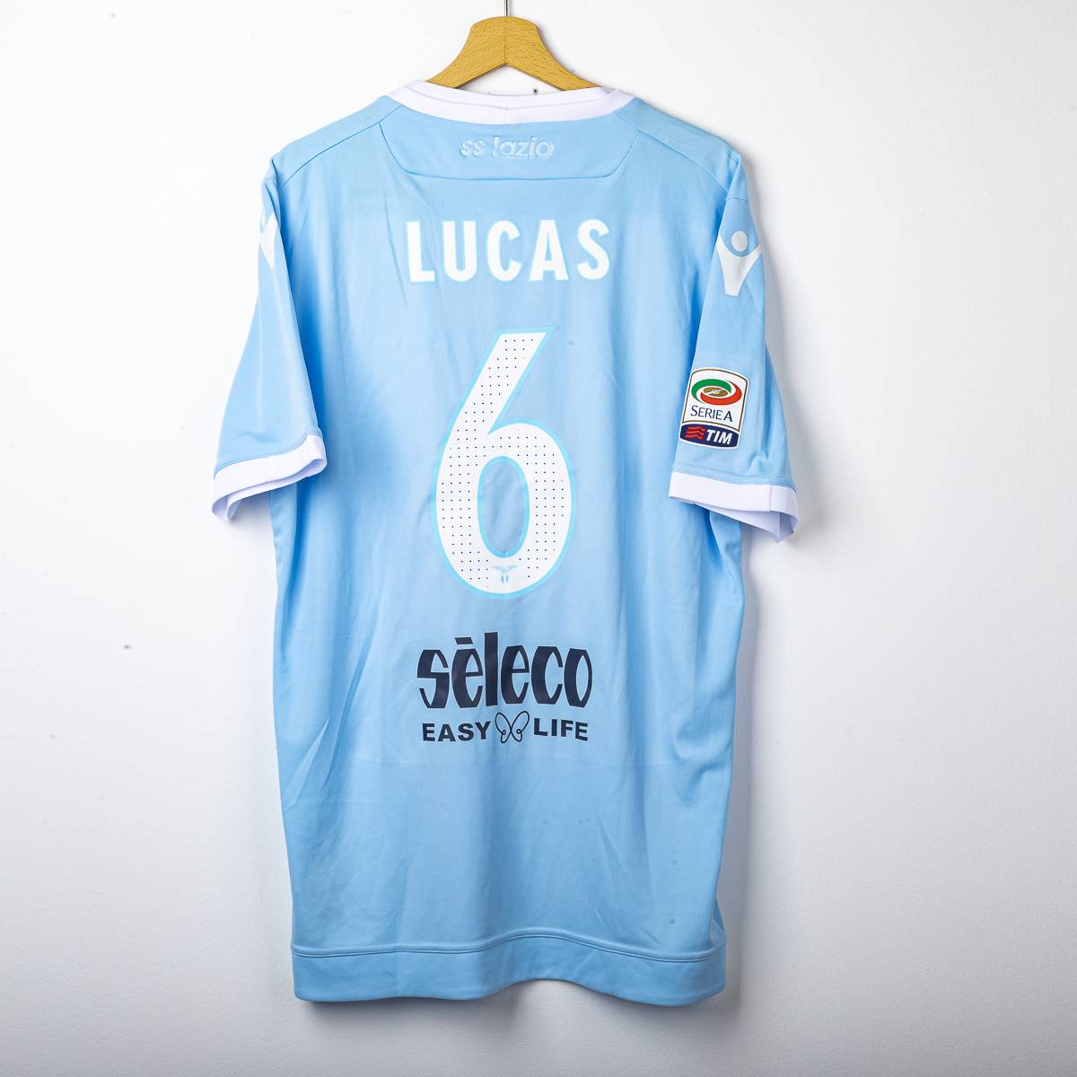 Maglia Home Lazio Macron Lucas 6 2017/2018