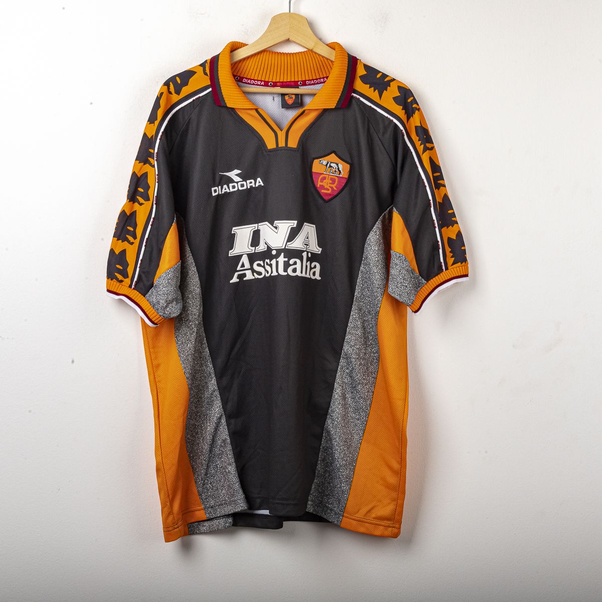 maglia third roma diadora totti n10 1998/1999   73x60