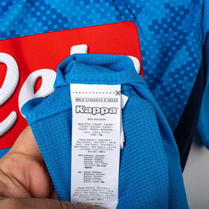 Maglia Home Napoli Kappa Mertens 14 Uefa 2018/2019