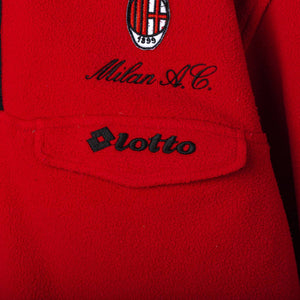 AC Milan Lotto 1995/1996 Red Fleece Sweatshirt