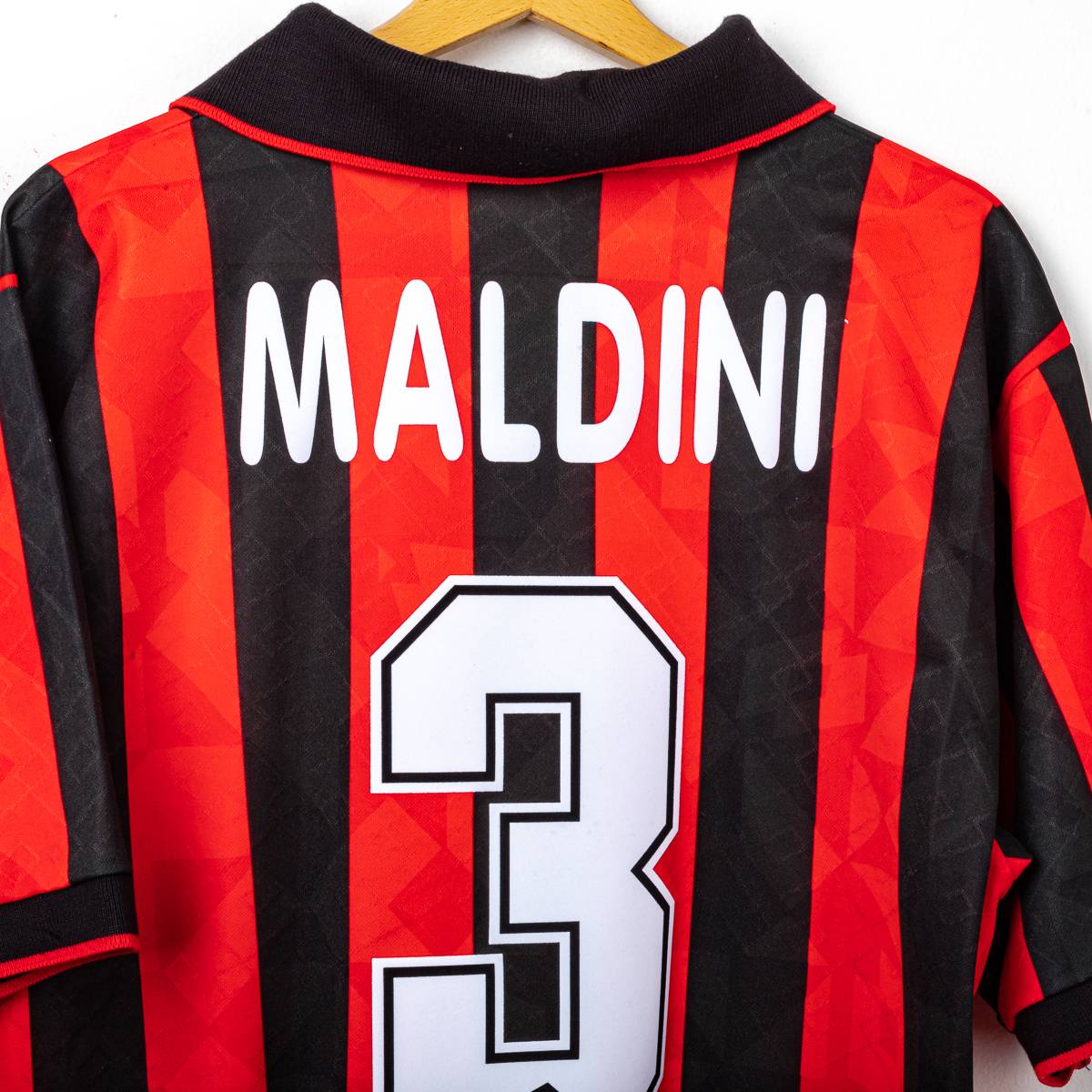 Maglia Home Milan Lotto Opel Maldini 3 1995/1996