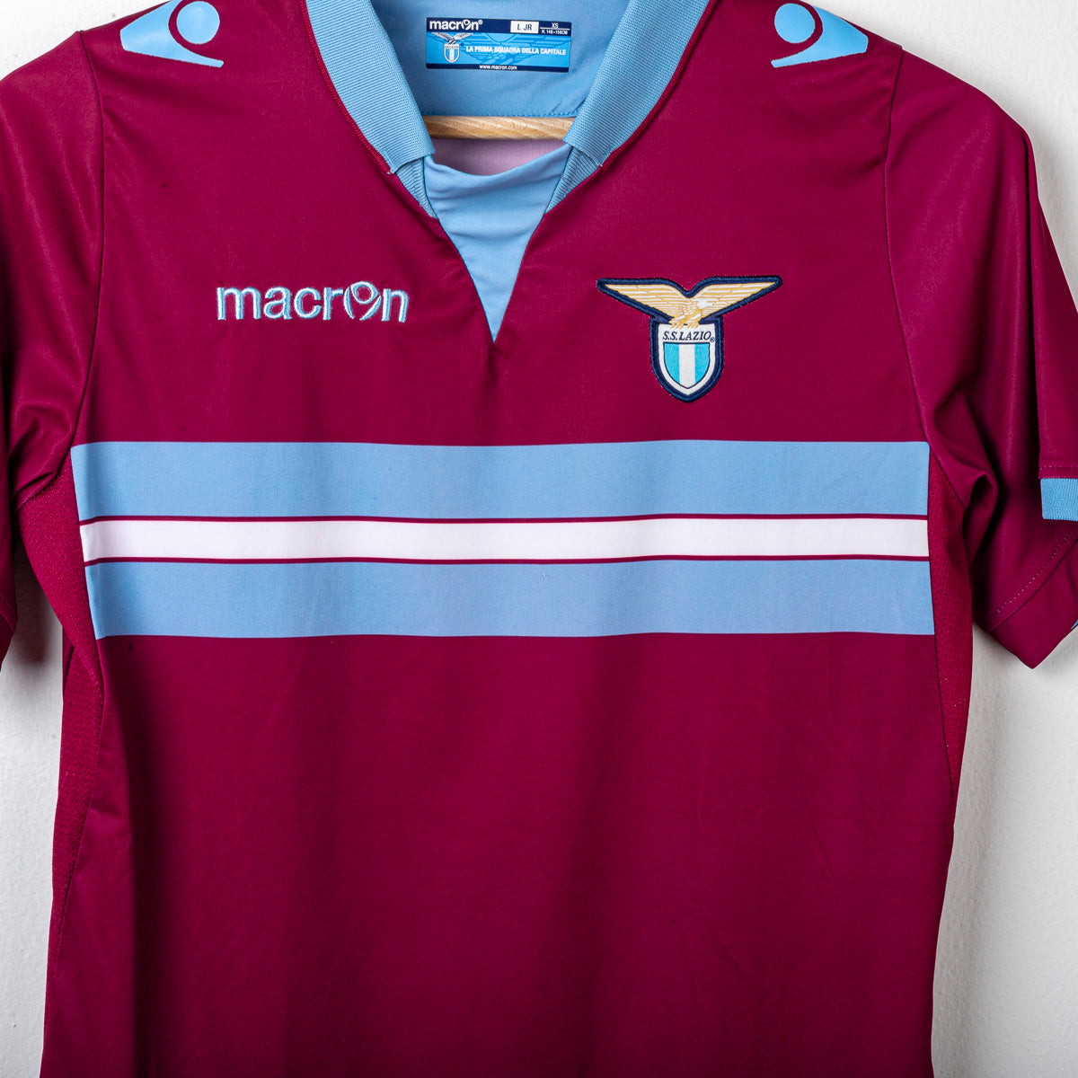 maglia bambino away lazio macron 2014/2015 60,5x43,5