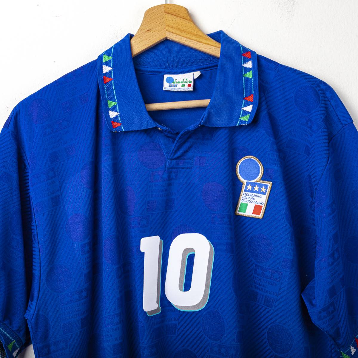 Maglia Italia Diadora Baggio N10 Mondiale USA 1994