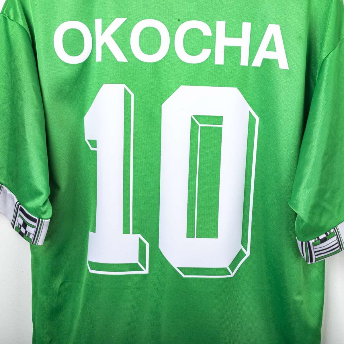 Nigeria Adidas Okocha 10 Home Shirt, 1994 World Cup USA