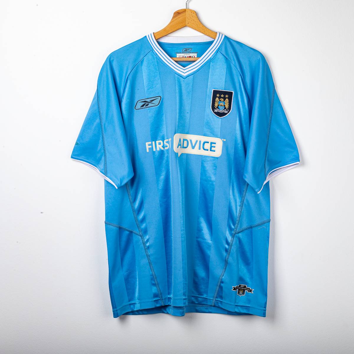 Manchester City Reebok First Advice Home Shirt 2003/2004
