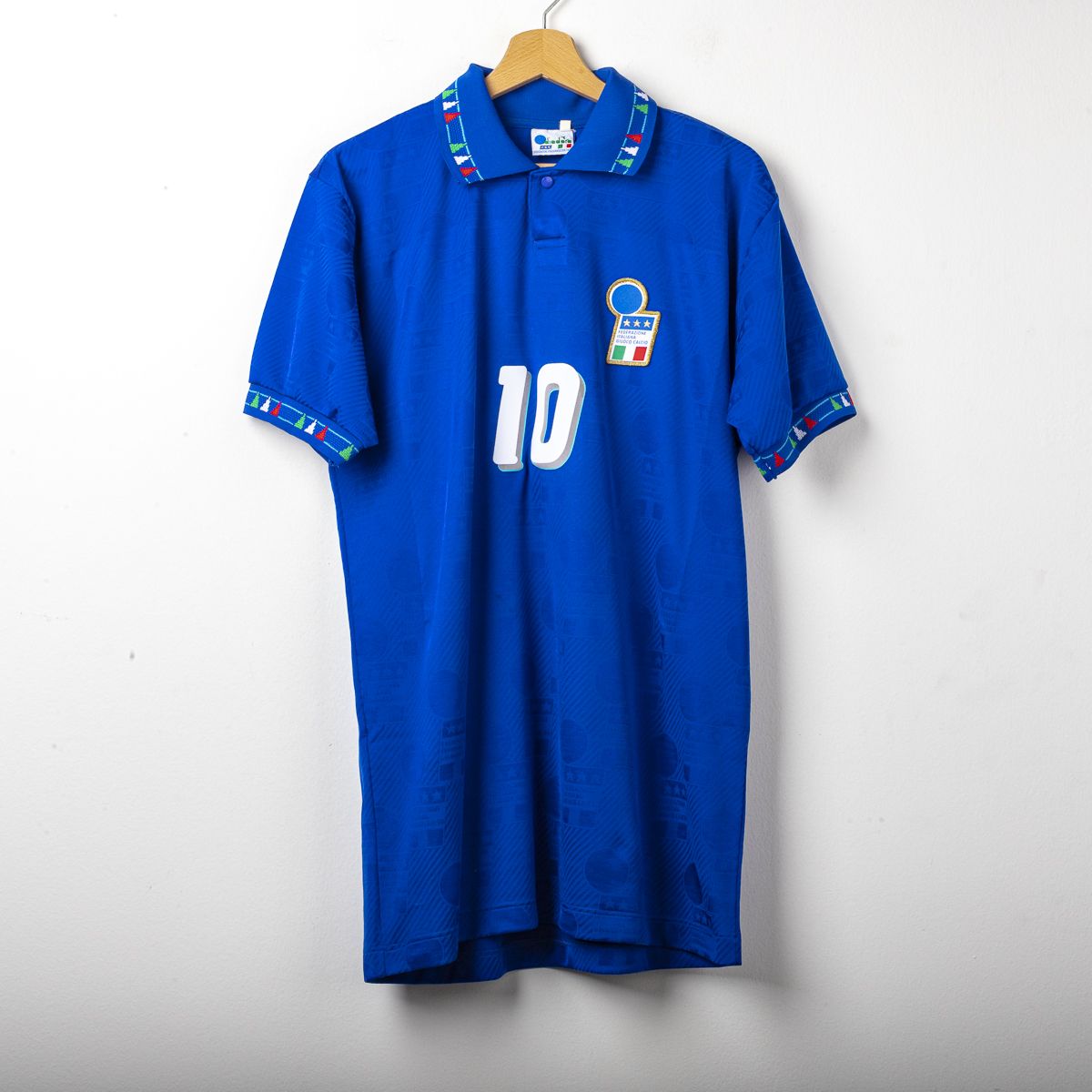 Maglia Home Italia Diadora Baggio n10 Mondiale Usa 1994