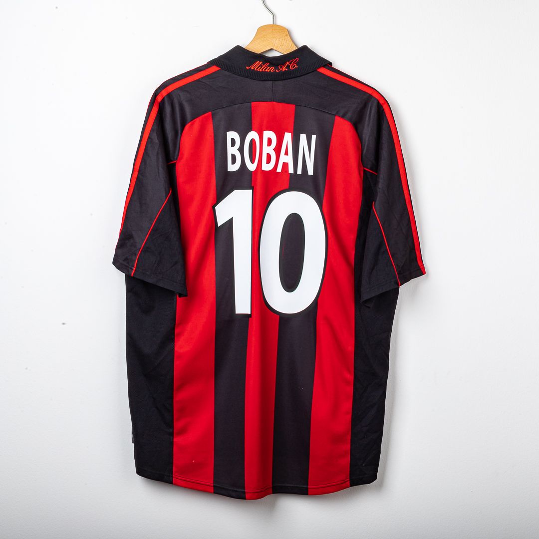 Maglia Home Milan Adidas Boban 10 2001/2002
