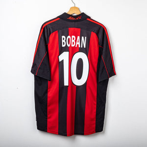Maglia Home Milan Adidas Boban 10 2001/2002