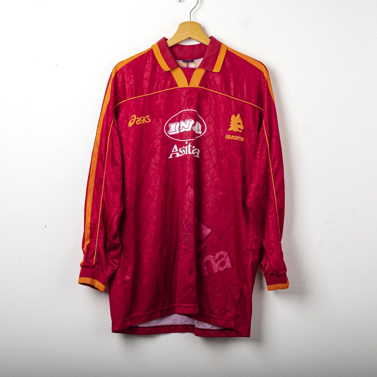 Maglia Home Roma Asics Fonseca ML 11 1995/1996 74X57
