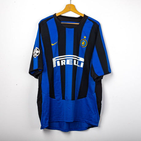 Maglia Home Inter Van Der Meyde 7 Uefa ml 2003/2004