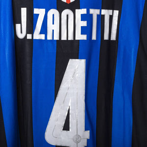 Maglia Home Inter Nike Zanetti 4 2007/2008  79x52