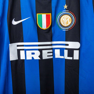 Inter Milan Nike Zanetti 4 UEFA 2009/2010 Home Shirt