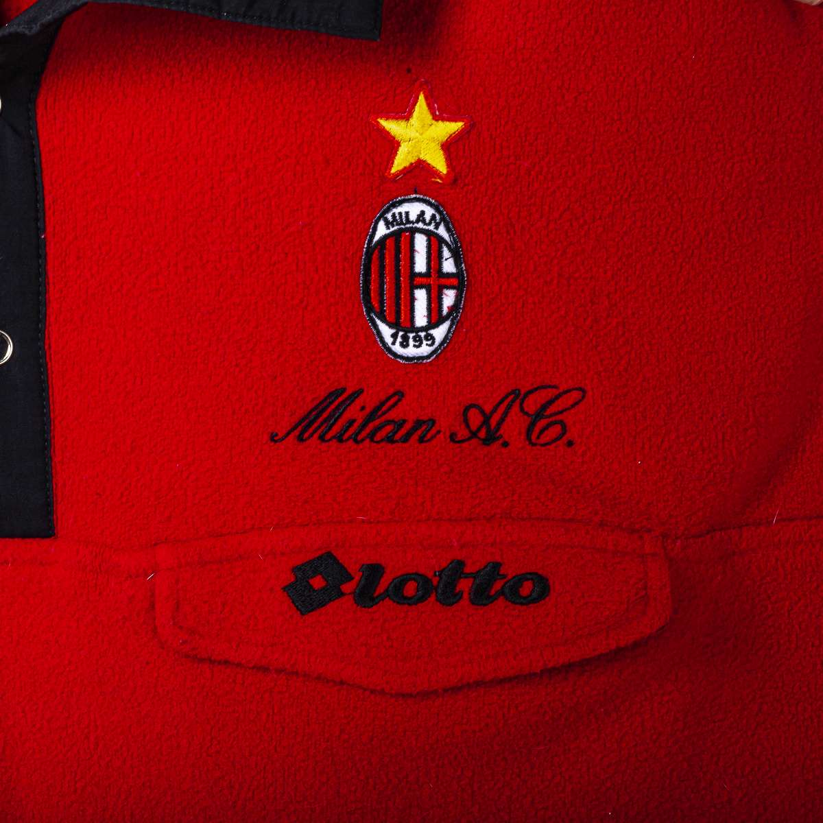 AC Milan Lotto 1995/1996 Red Fleece Sweatshirt