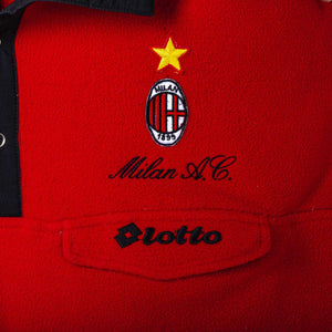 AC Milan Lotto 1995/1996 Red Fleece Sweatshirt