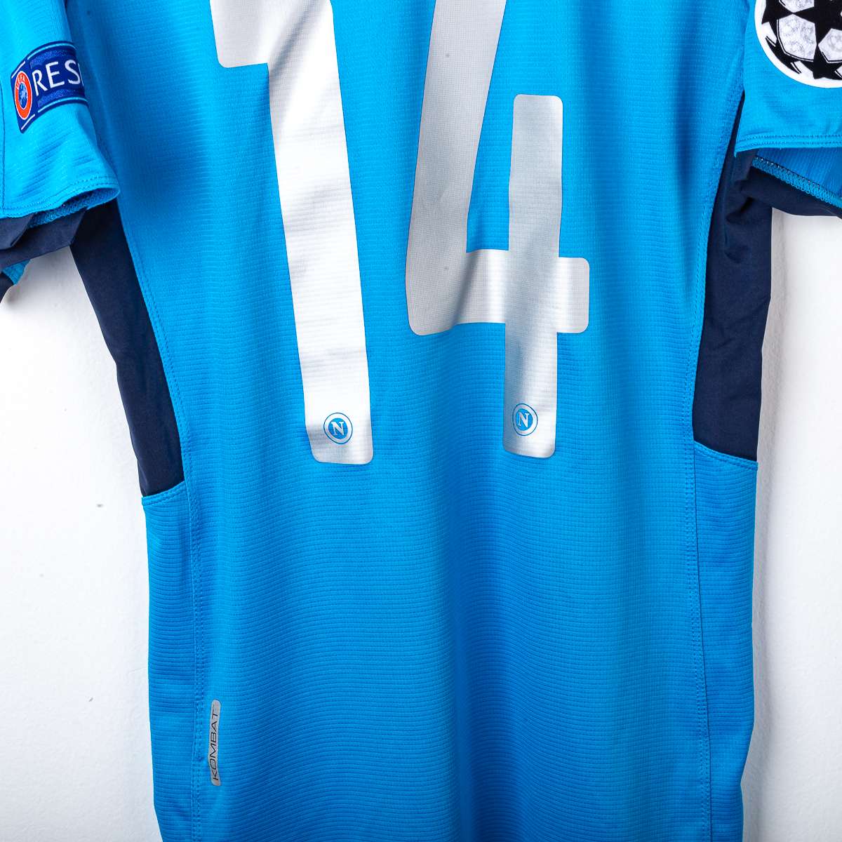 Maglia Home Napoli Kappa Mertens 14 Uefa 2018/2019