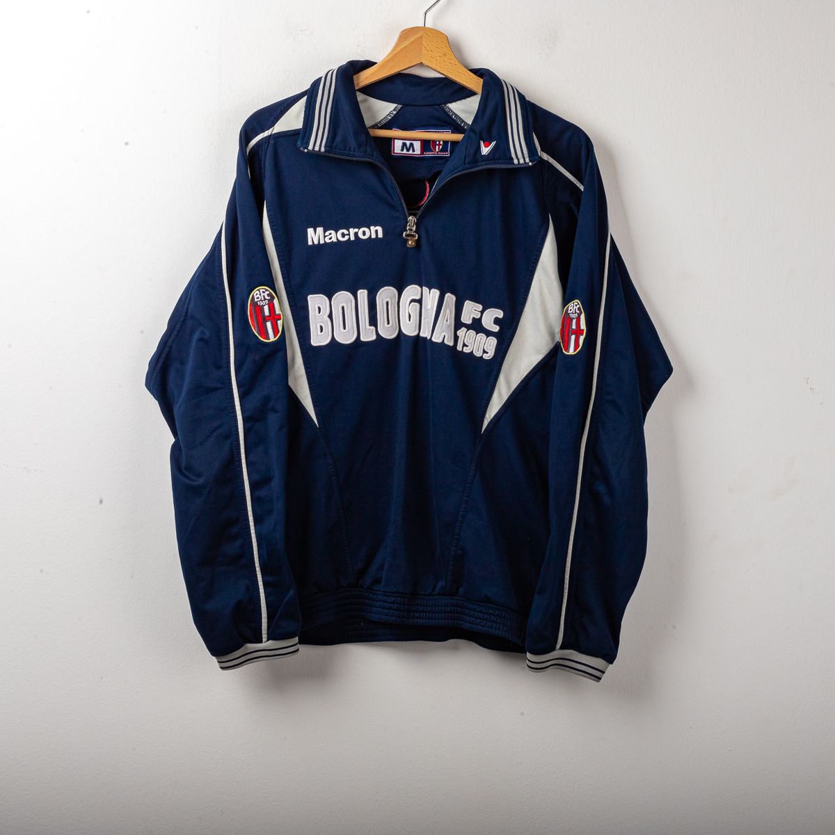 Felpa Training Bologna Macron AreaBanca 2001/2002