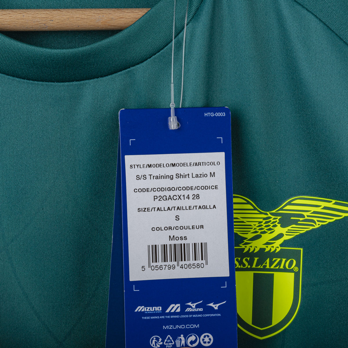 T-shirt Training Verde SS Lazio Mizuno 2025/2026