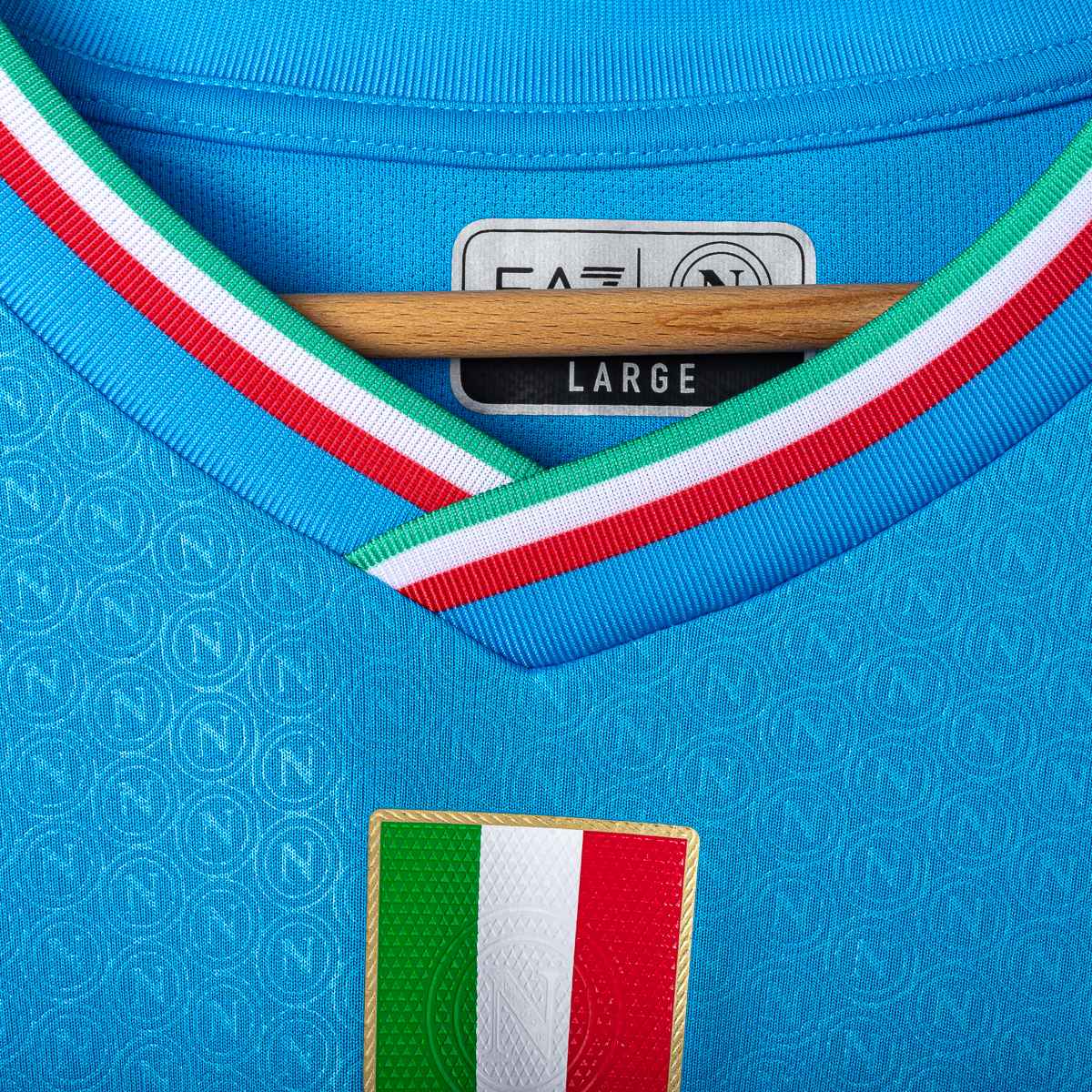 Napoli EA7 Osimhen 9 Signed Home Shirt 2023/2024