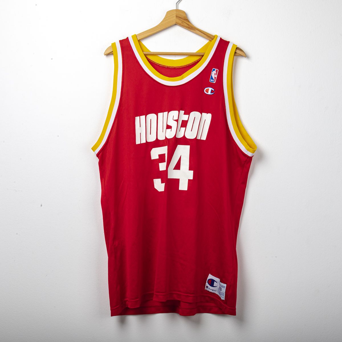Canotta Nba Away Houston Rockets Olajuwon 34 Champion 1990/1995