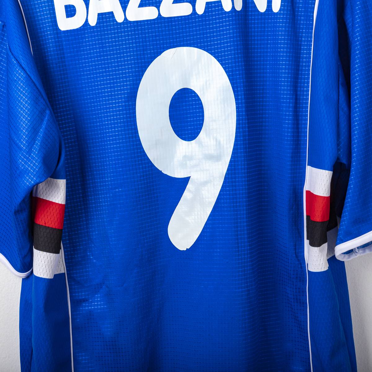 maglia home sampdoria asics Bazzani 9 2002/2003