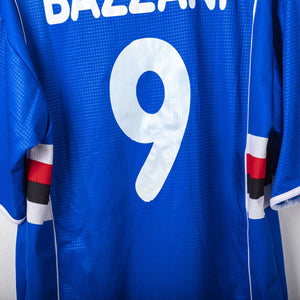 maglia home sampdoria asics Bazzani 9 2002/2003