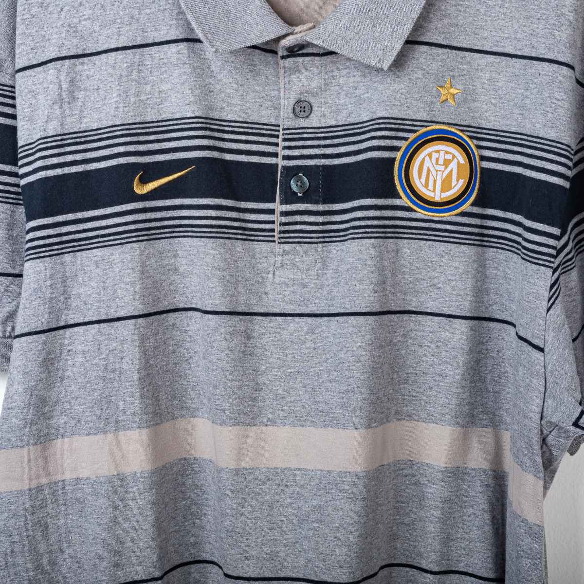 Nike Inter 2009/2010 Grey Polo Shirt